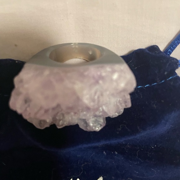 New OOAK Special Edition Autumn Winds Amethyst Gemfire Ring by hespera (size 6) - Picture 4 of 12